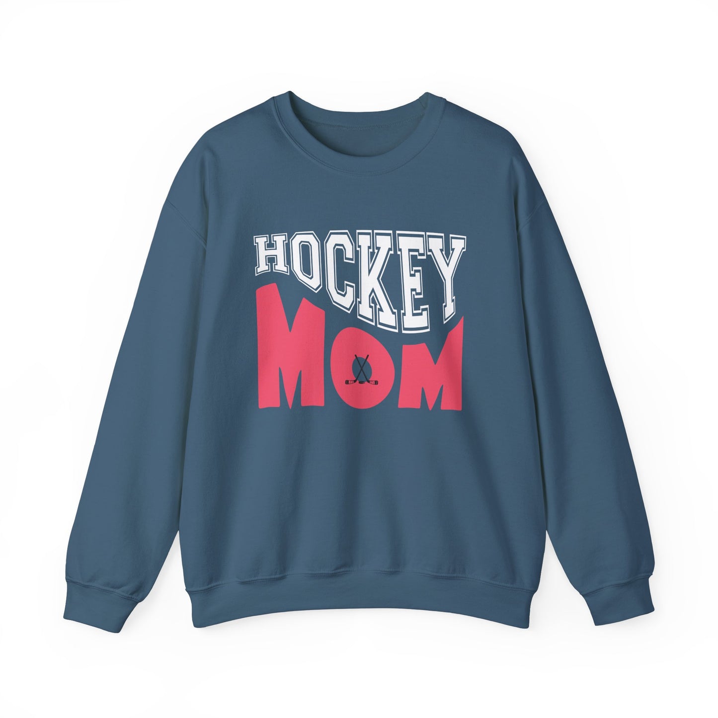 Hockey Mom Unisex Heavy Blend Crewneck Sweatshirt - Perfect Gift for Sports Enthusiasts