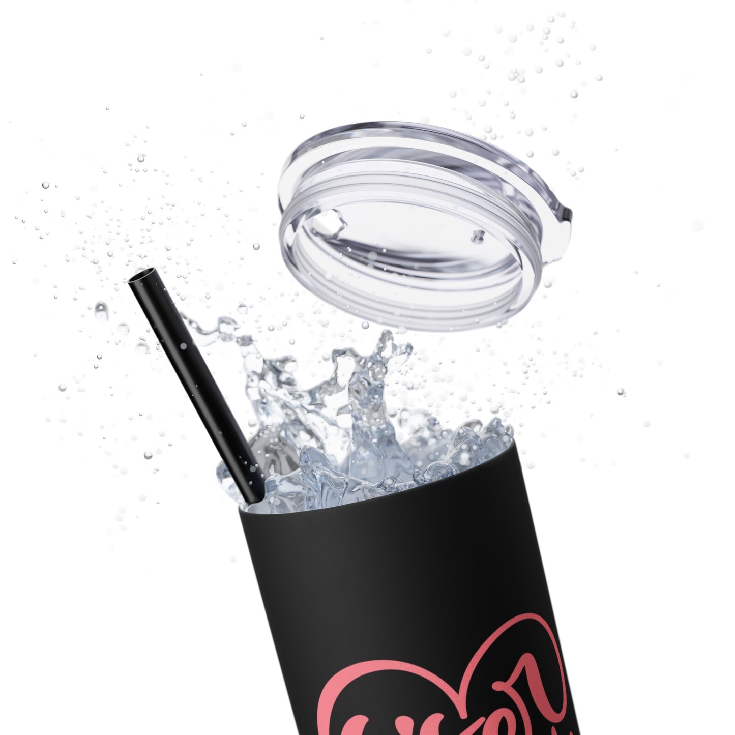 Sister Squad Skinny Tumbler with Straw - 20oz Drinkware for Sisters and Friends