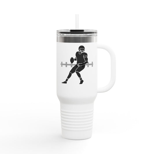 Football Enthusiast QB Insulated Travel Mug - 40oz with Sport Design