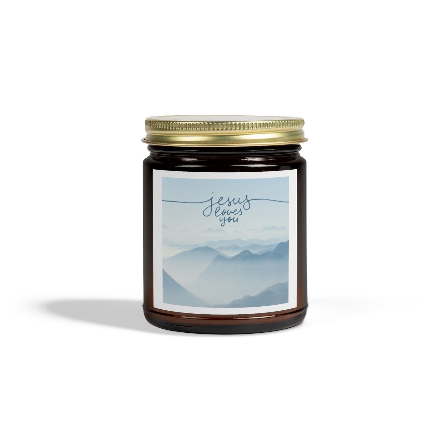 Jesus Loves You Scented Candle - Coconut Apricot Wax (4oz, 9oz) | Calm & Peaceful Home Decor