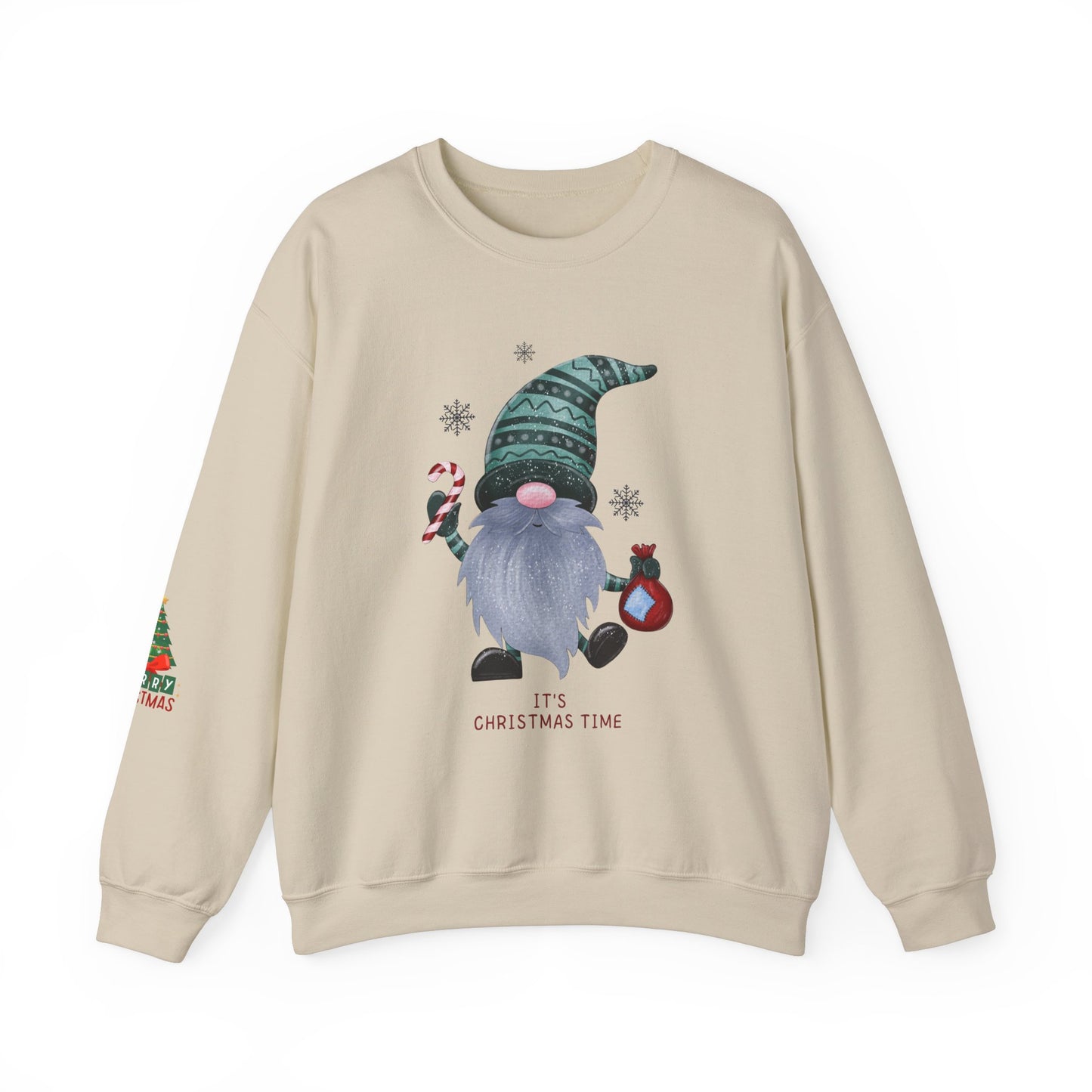 Christmas Gnome Crewneck Sweatshirt - It's Christmas Time