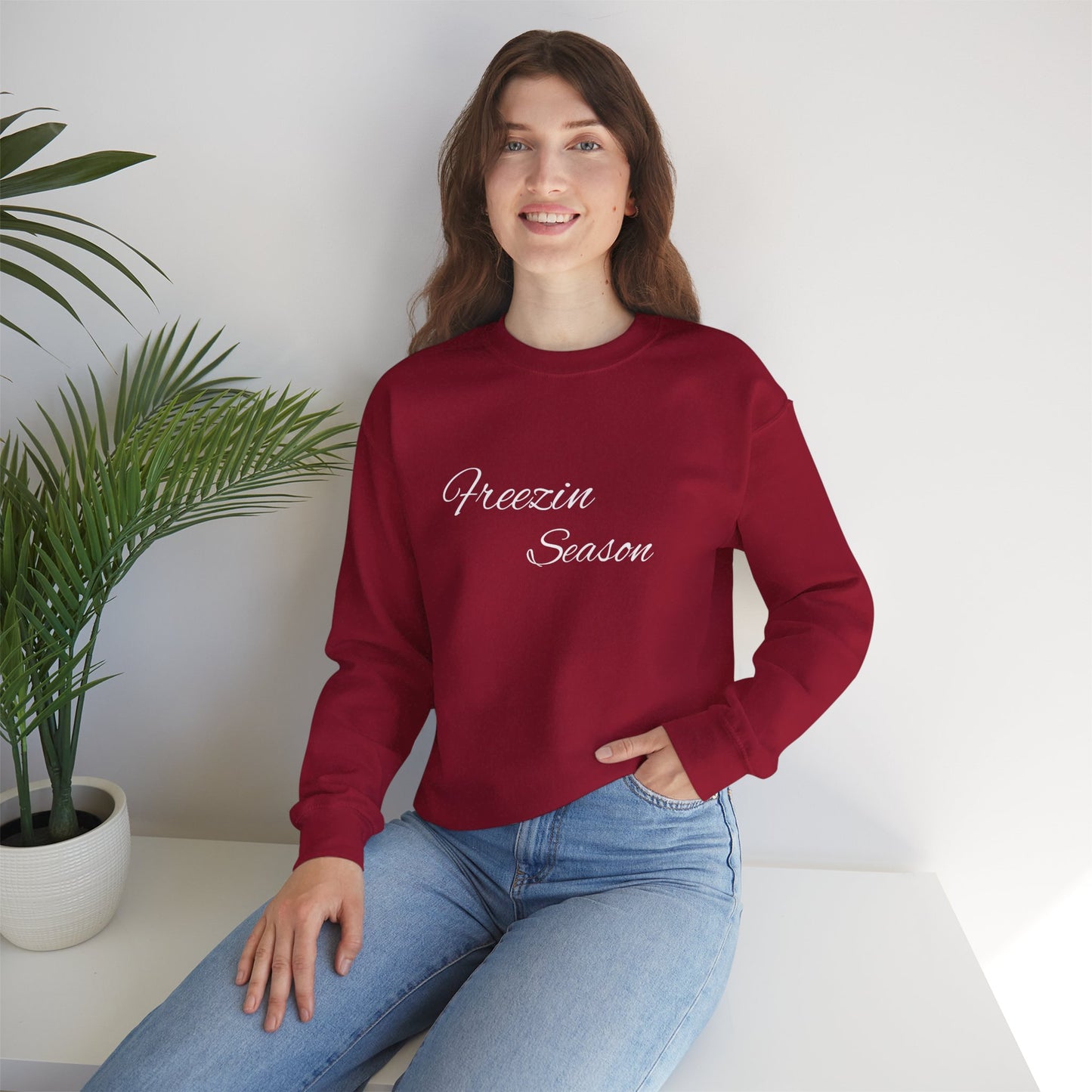 Freezin Season Unisex Heavy Blend™ Sweatshirt - Cozy Winter Apparel