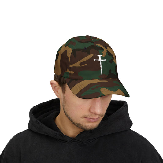 Classic Dad Cap with Cross Design - Casual Streetwear Hat for Everyday Style