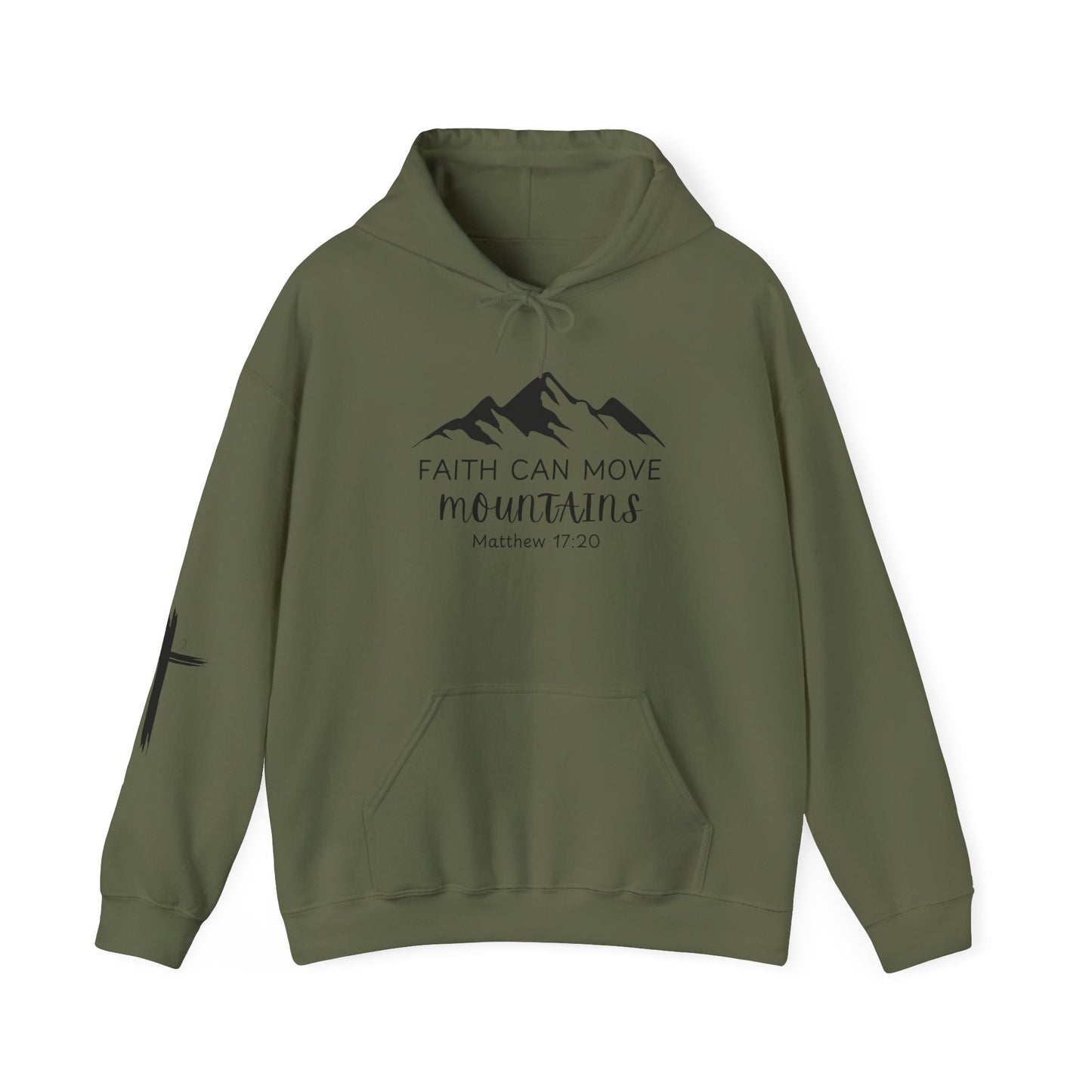 Faith Can Move Mountains Hoodie | Inspirational Unisex Sweatshirt