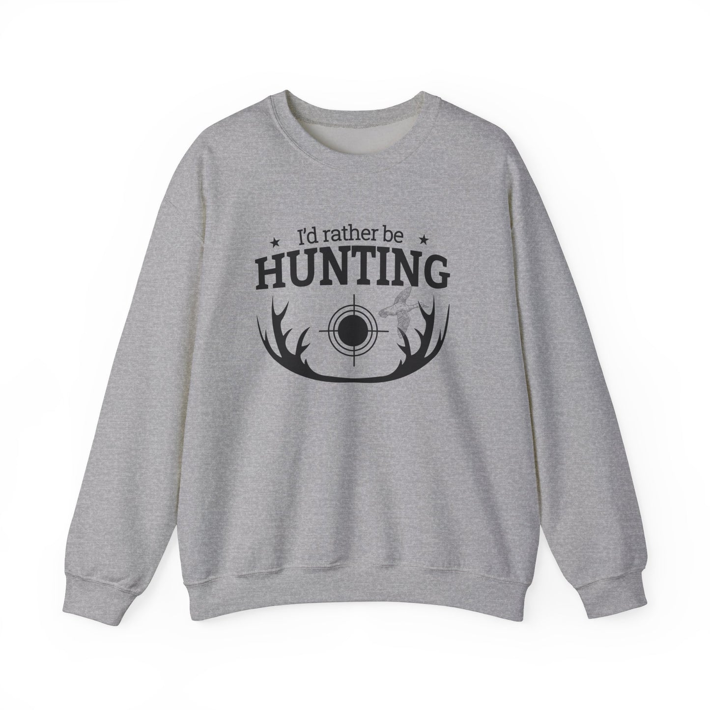 I'd Rather Be Hunting Unisex Crewneck Sweatshirt | Cozy Outdoor Apparel