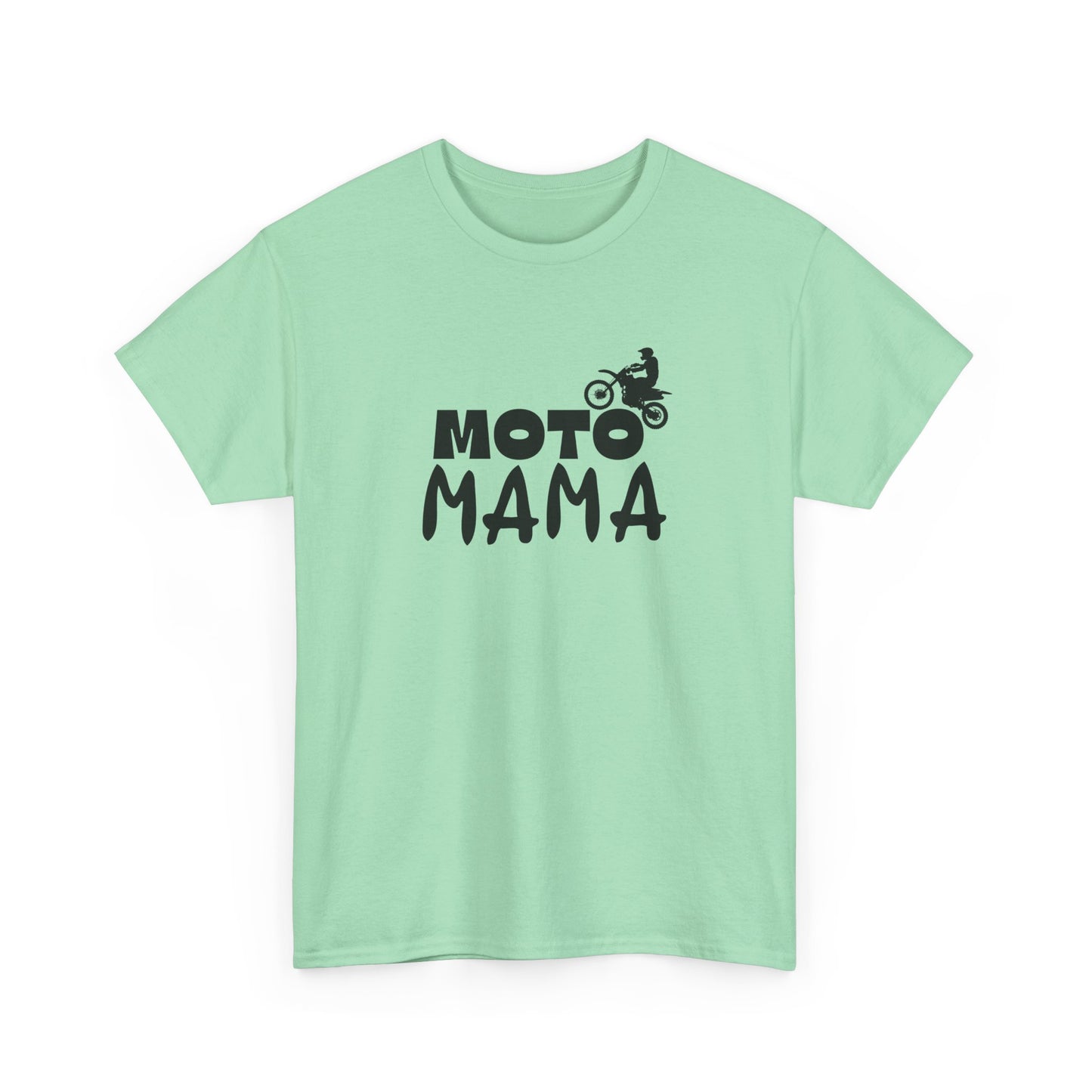 Moto Mama Unisex Heavy Cotton Tee - Perfect Gift for Motorcycle Moms