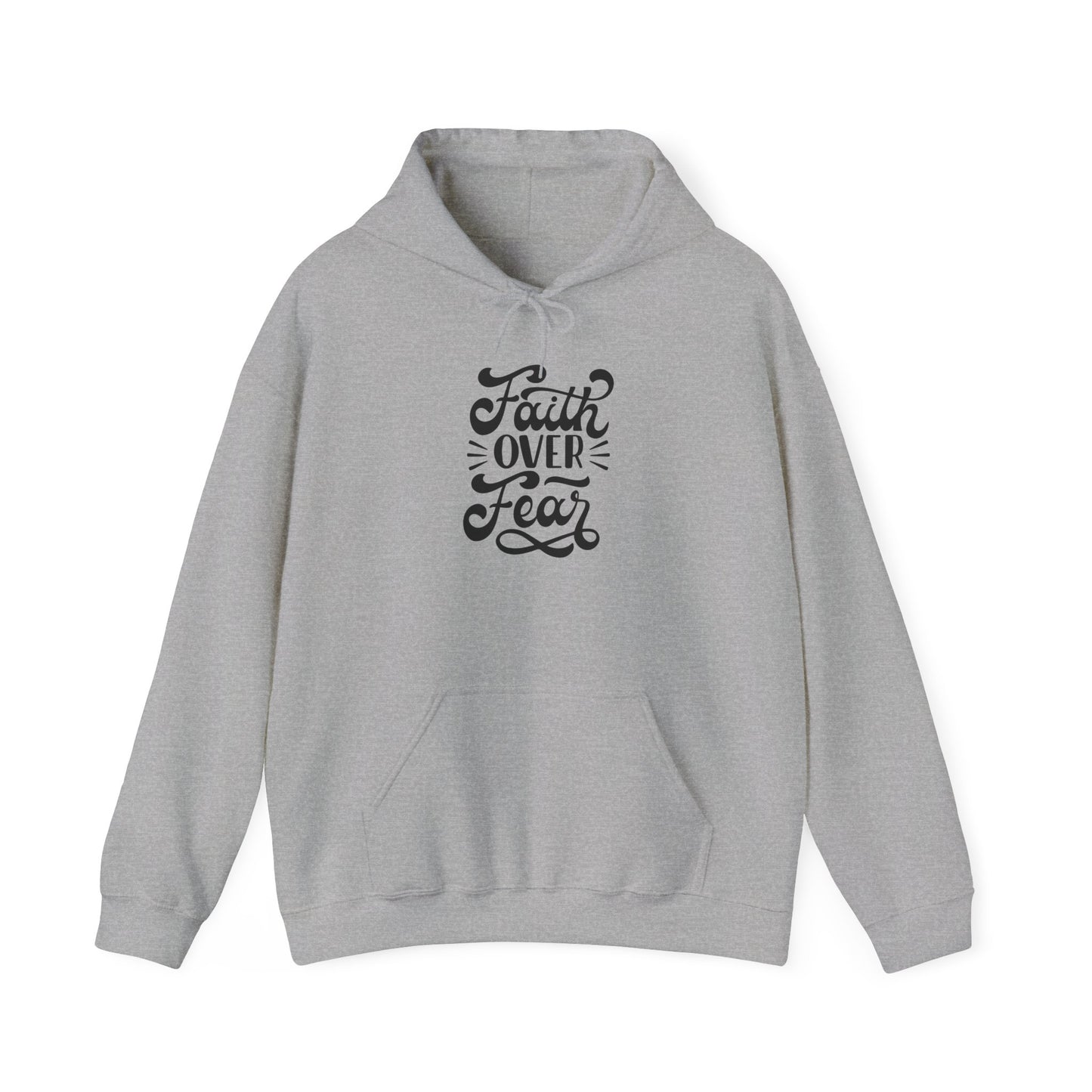 Faith Over Fear Unisex Hoodie – Inspirational Heavy Blend Sweatshirt