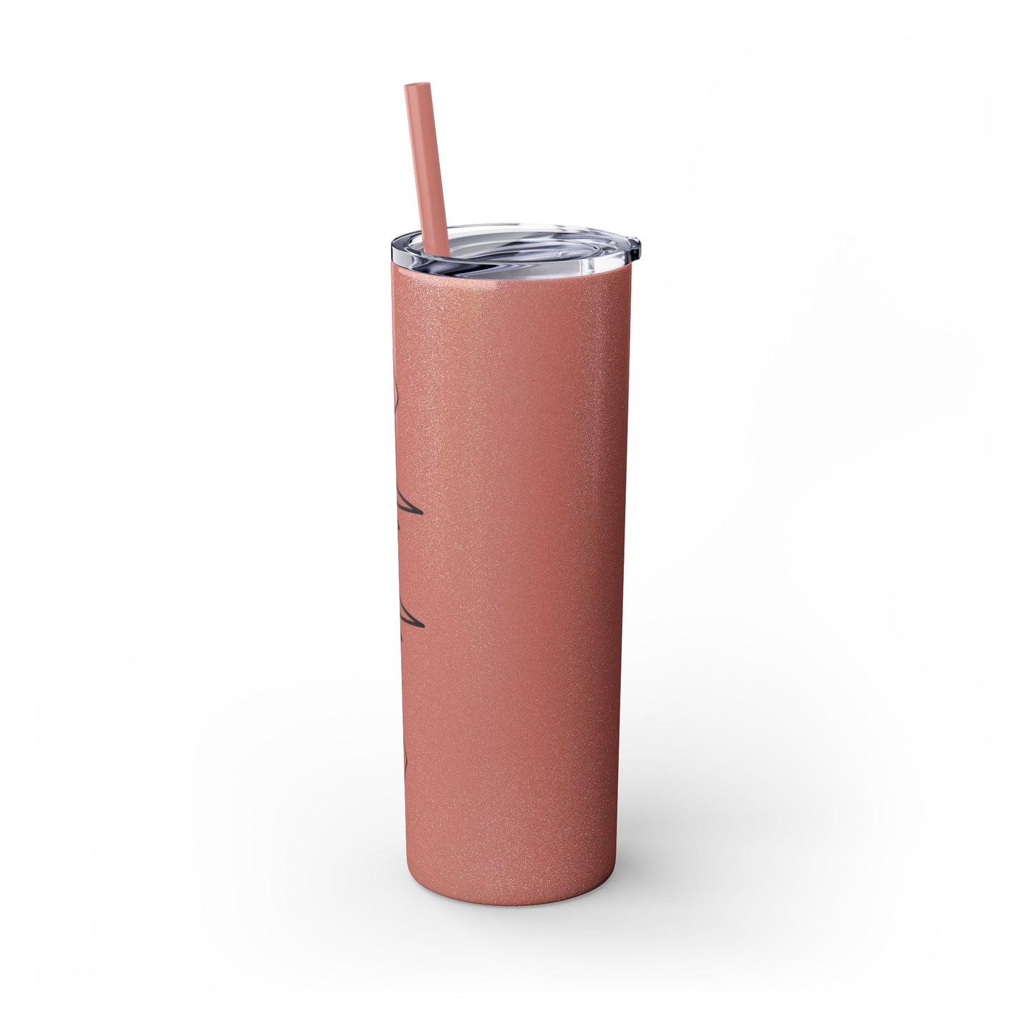 Heartbeat Love Skinny Tumbler with Straw - 20oz