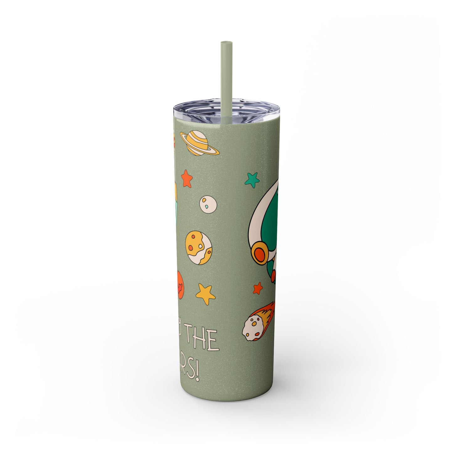 Go to the Stars Skinny Tumbler with Straw - 20oz Space Theme Drinkware