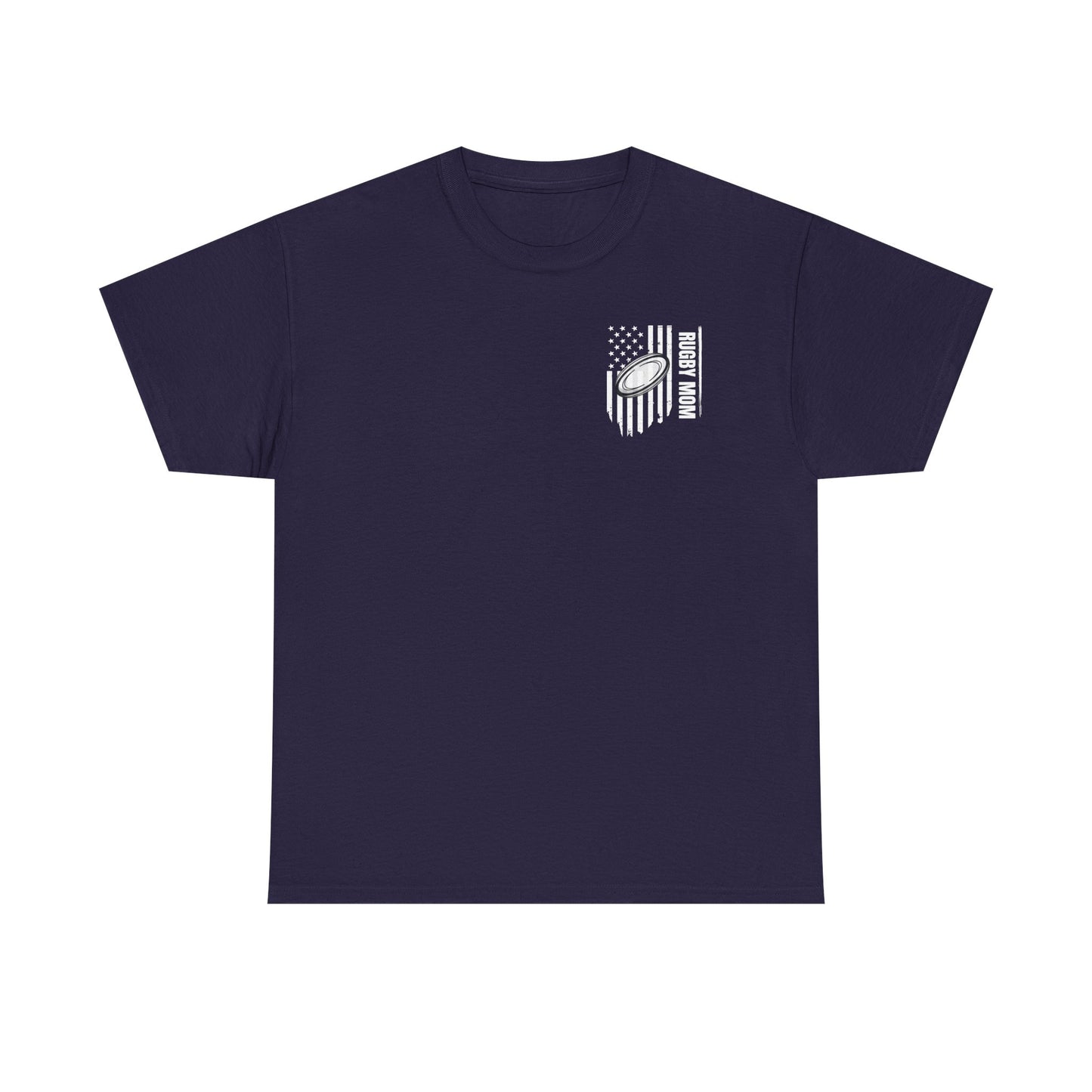 RUGBY mom America - Stylish Football Graphic Tee for Game Day Enthusiasts