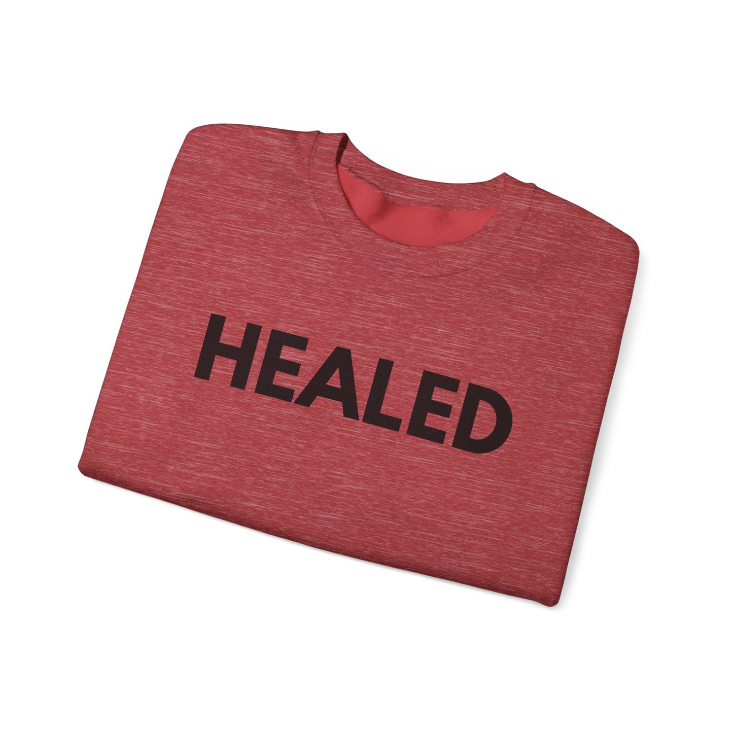 Healed Godly Unisex Heavy Blend™ Crewneck Sweatshirt - Cozy Comfort for Self-Care and Recovery