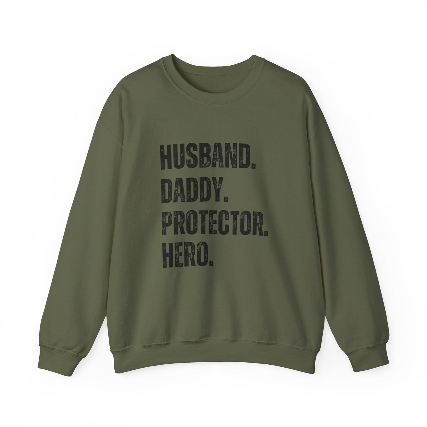 Husband Daddy Protector Hero Sweatshirt | Unisex Heavy Blend Crewneck