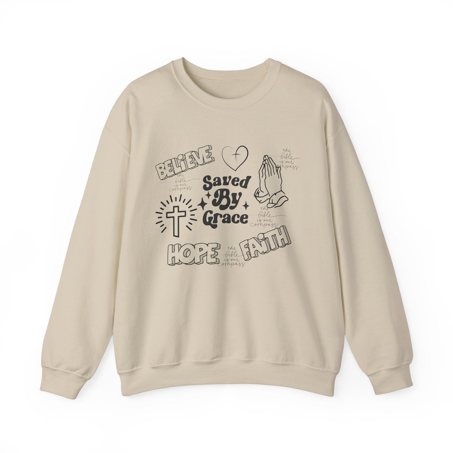 Faith & Grace Crewneck Sweatshirt - Unisex Heavy Blend™ - Perfect for Everyday Inspiration