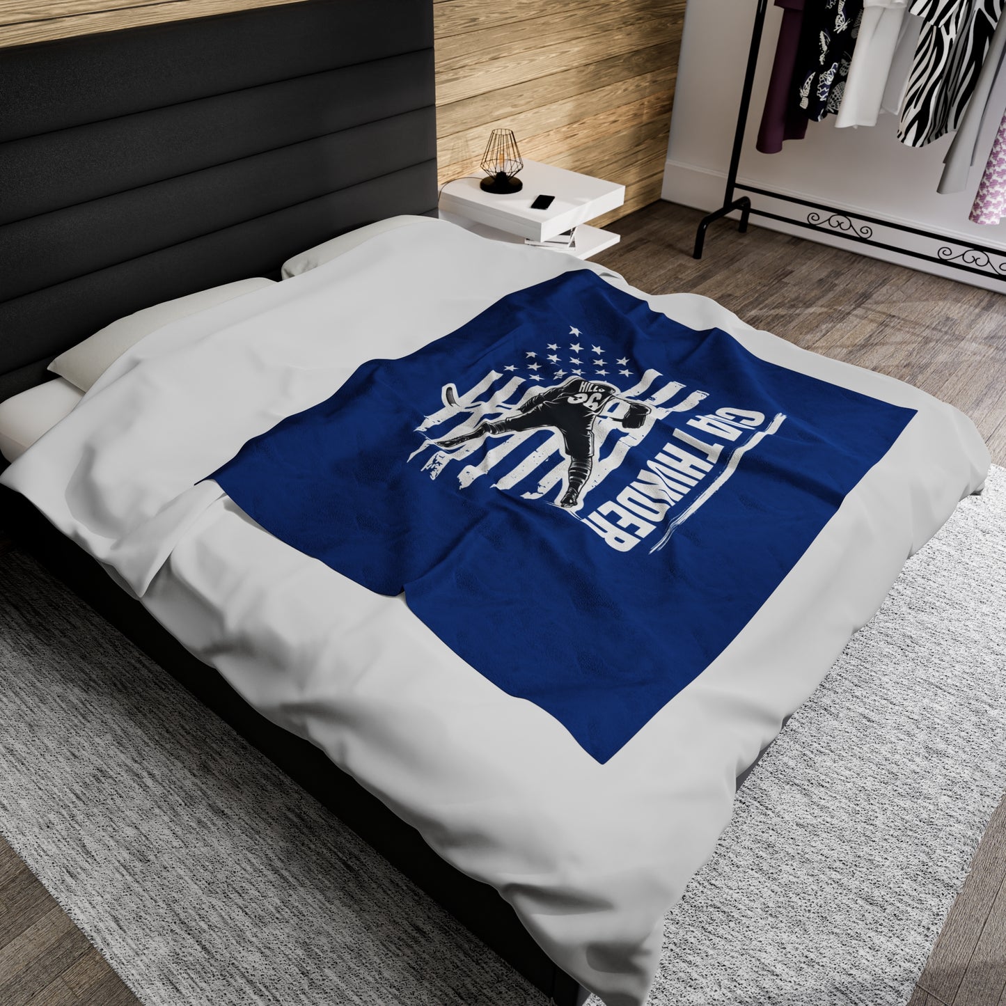 **CUSTOM** CDA Thunder Velveteen Plush Blanket – Cozy Sports Fan Gift