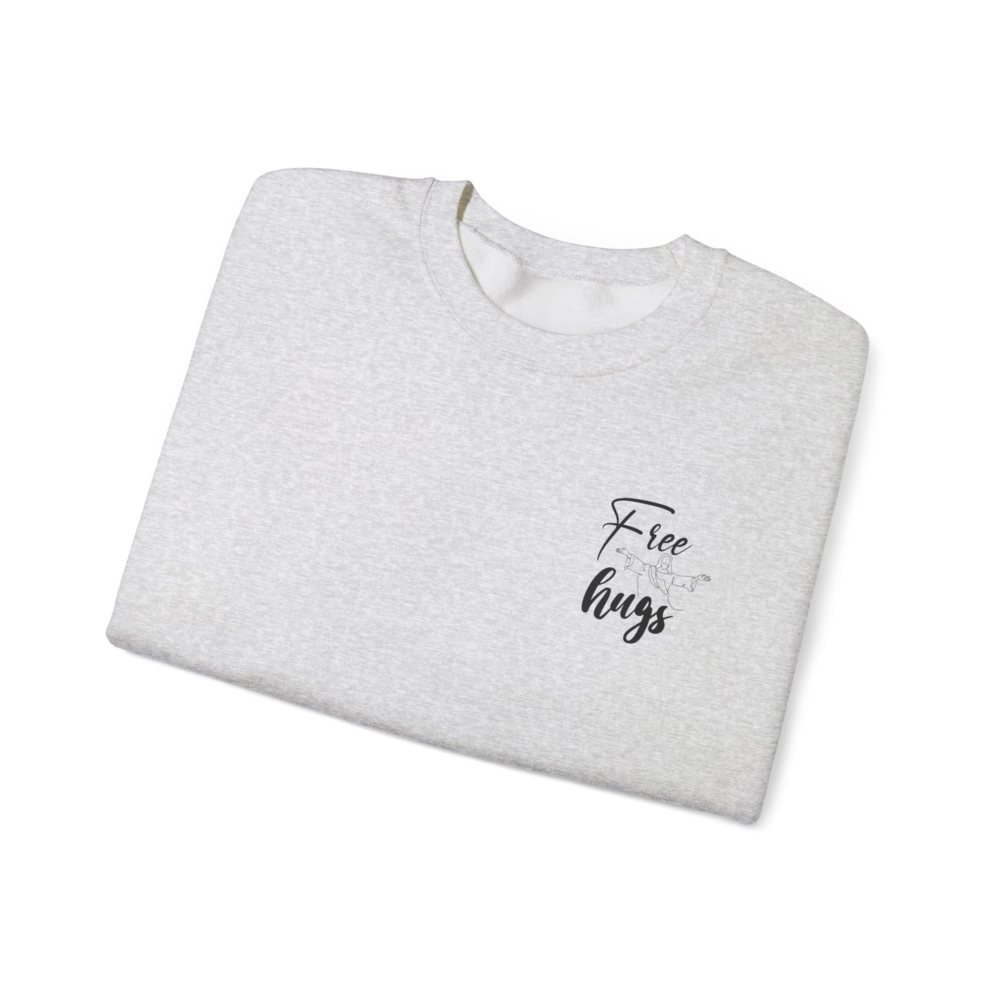 Free Hugs Jesus Crewneck Sweatshirt - Unisex Heavy Blend