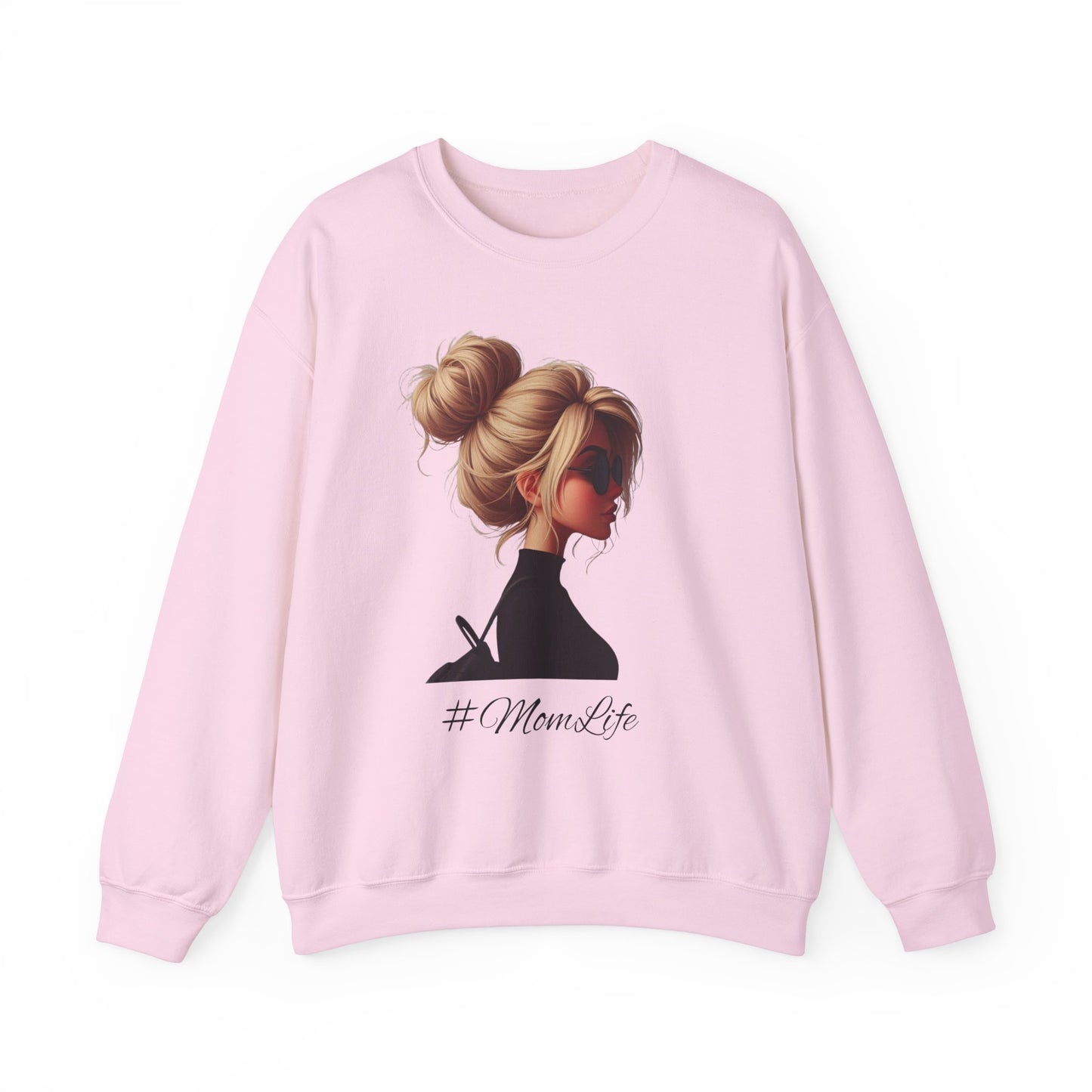 #MomLife Blonde Unisex Crewneck Sweatshirt - Cozy Style for Moms