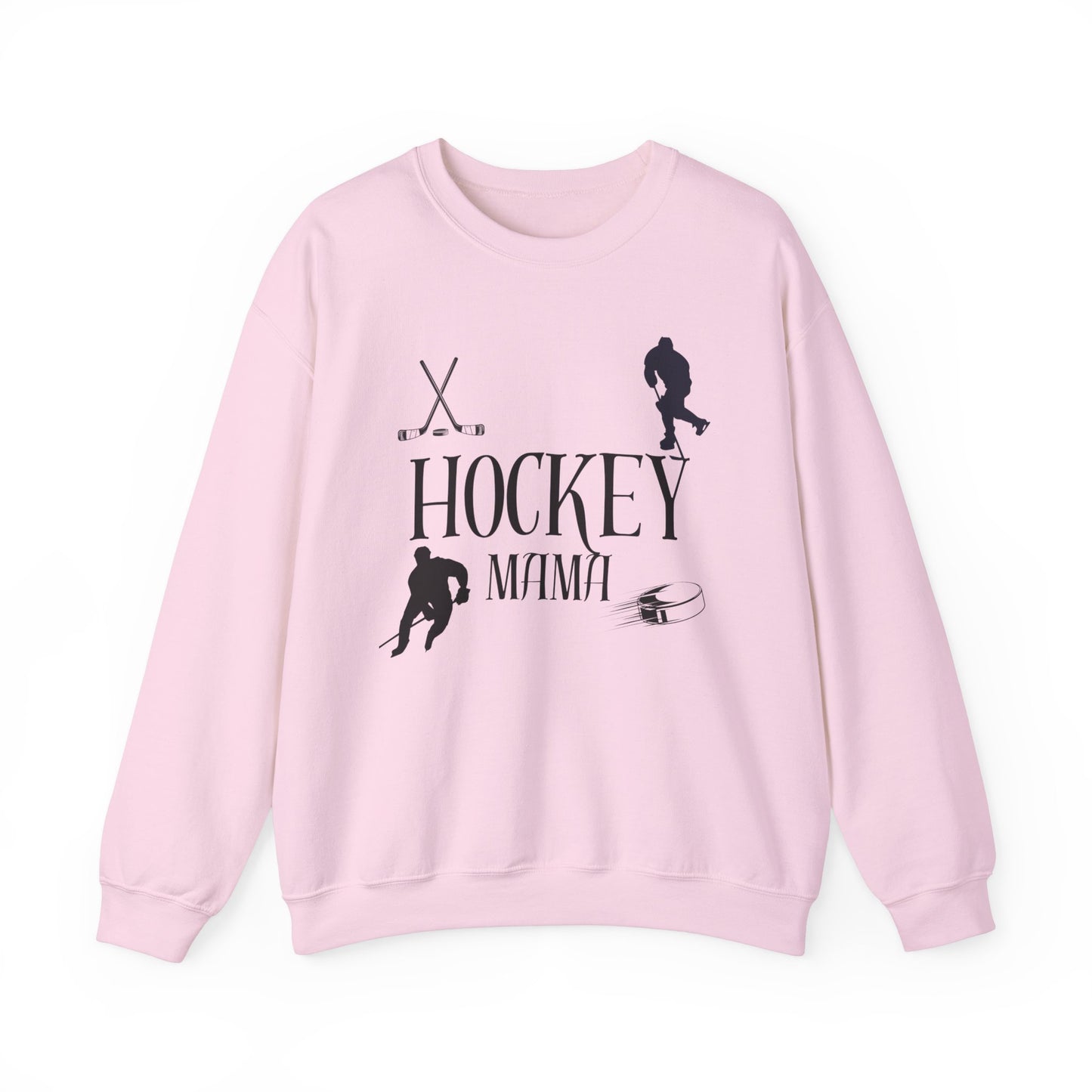 Hockey MAMA black ink - Unisex Heavy Blend™ Crewneck Sweatshirt