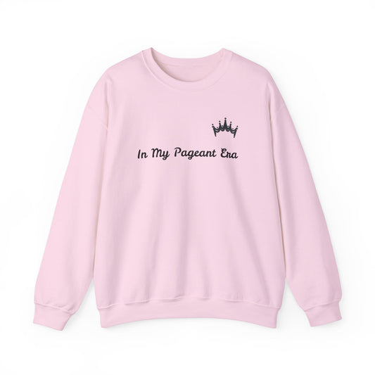 In My Pageant Era Black Crown Unisex Crewneck Sweatshirt - Cozy & Stylish for Pageant Fans