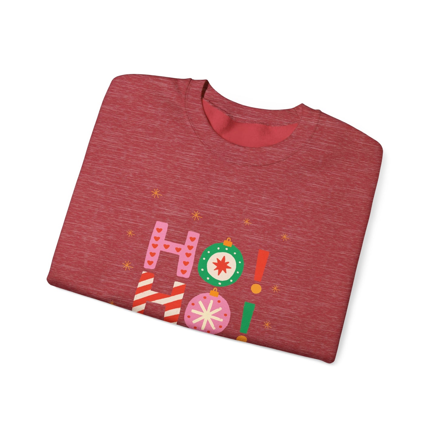 Festive 'Ho Ho Ho!' Unisex Heavy Blend™ Crewneck Sweatshirt