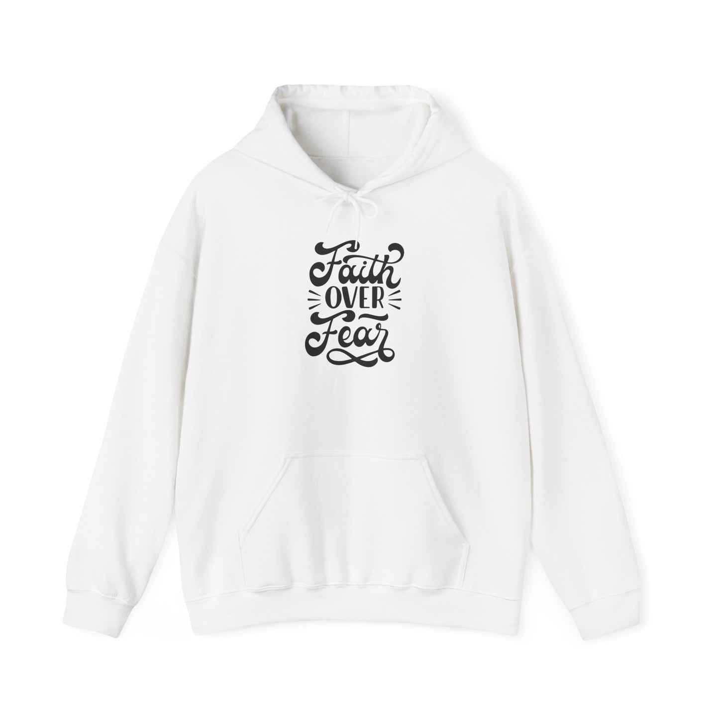 Faith Over Fear Unisex Hoodie – Inspirational Heavy Blend Sweatshirt