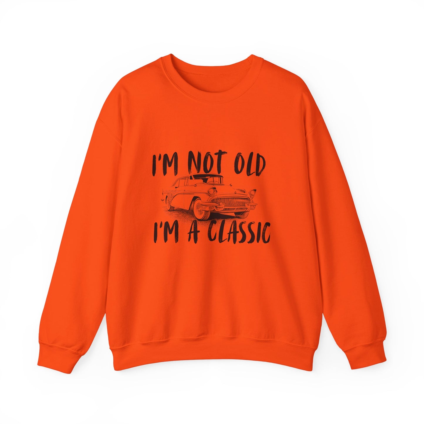 Classic Vibes Unisex Crewneck Sweatshirt - 'I'm Not Old, I'm a Classic'