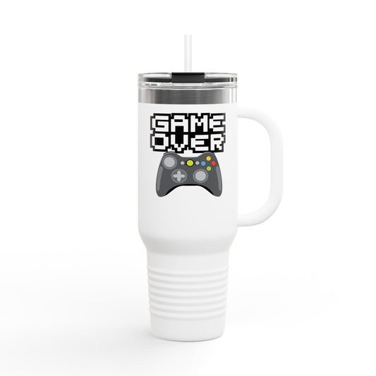 Game Over Controller Insulated Travel Mug, 40oz - Perfect for Gamers on the Go