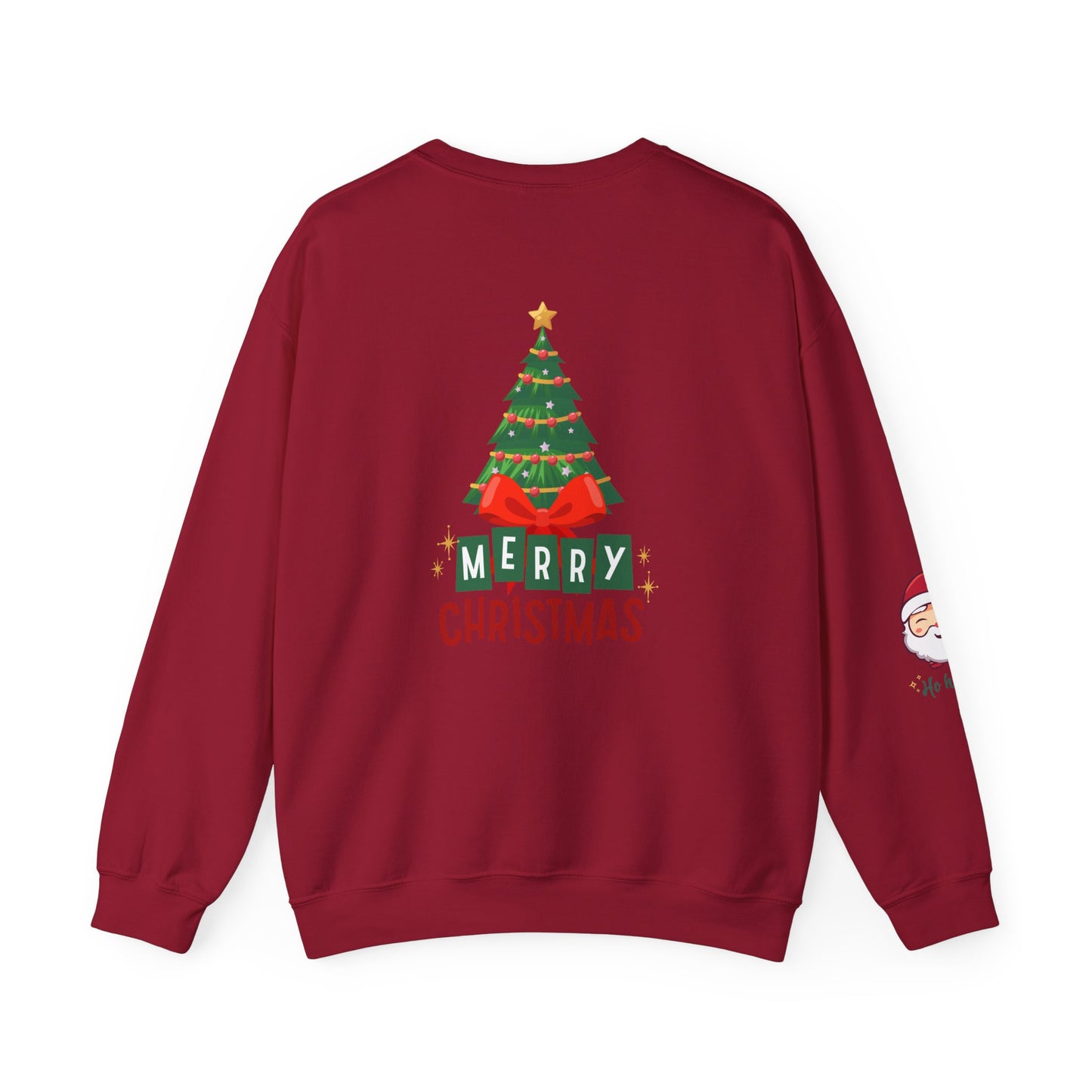 Merry Christmas Holly Jolly Crewneck Sweatshirt - Unisex Holiday Design