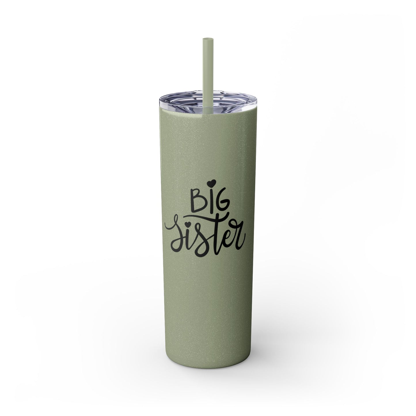 Big Sister Skinny Tumbler with Straw | 20oz Insulated Drinkware | Perfect Gift for Sisters