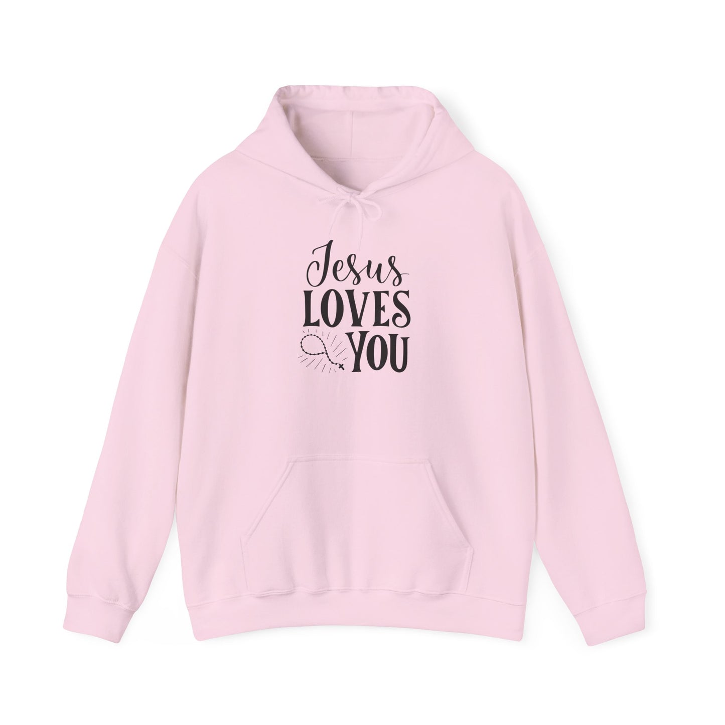 Unisex Heavy Blend™ Hooded Sweatshirt - Jesus Loves You Design