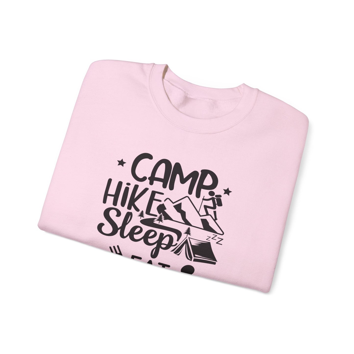 Adventure Camp Sweatshirt - "Camp Hike Sleep Eat Repeat"