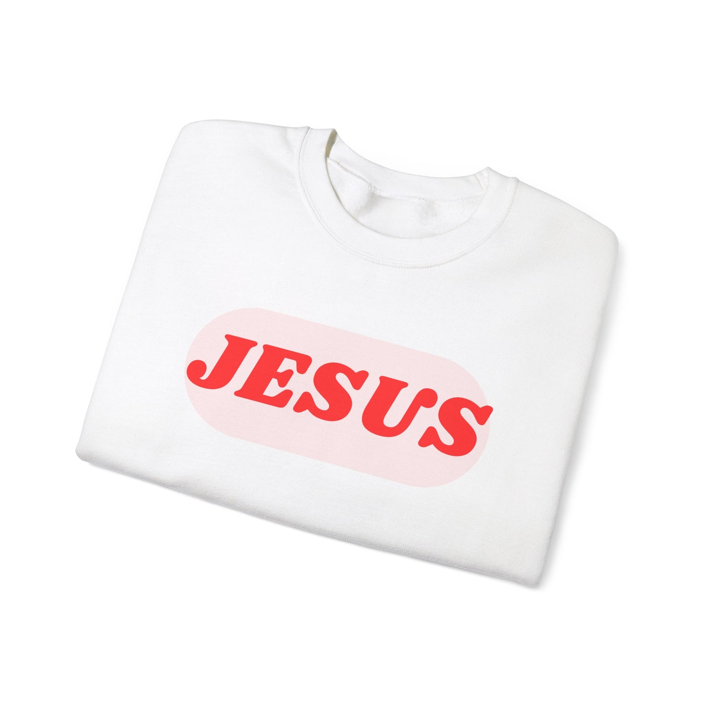 Faith-Inspired Unisex Crewneck Sweatshirt - JESUS Graphic