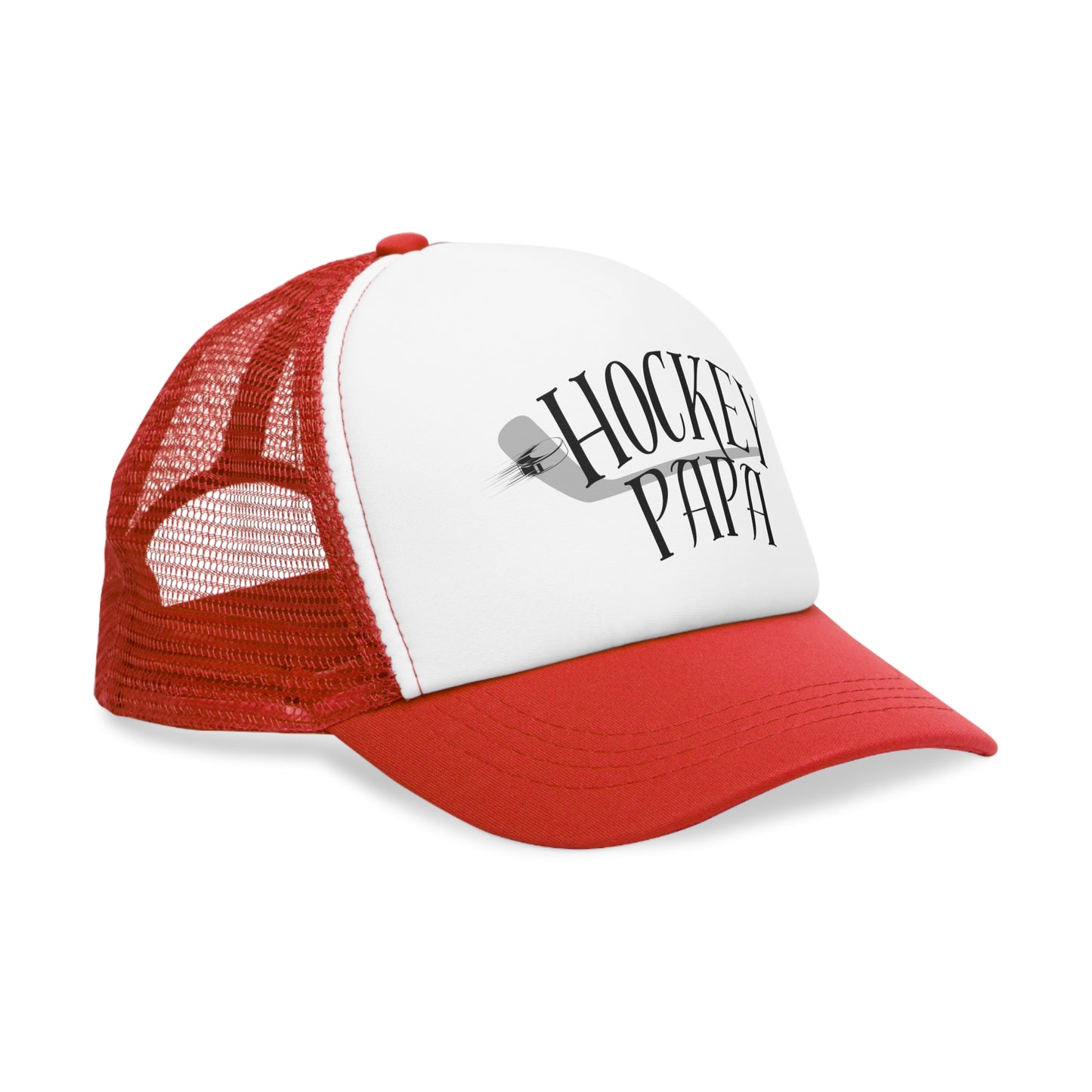 Hockey Papa Mesh Cap - Perfect Gift for Dads Who Love Hockey