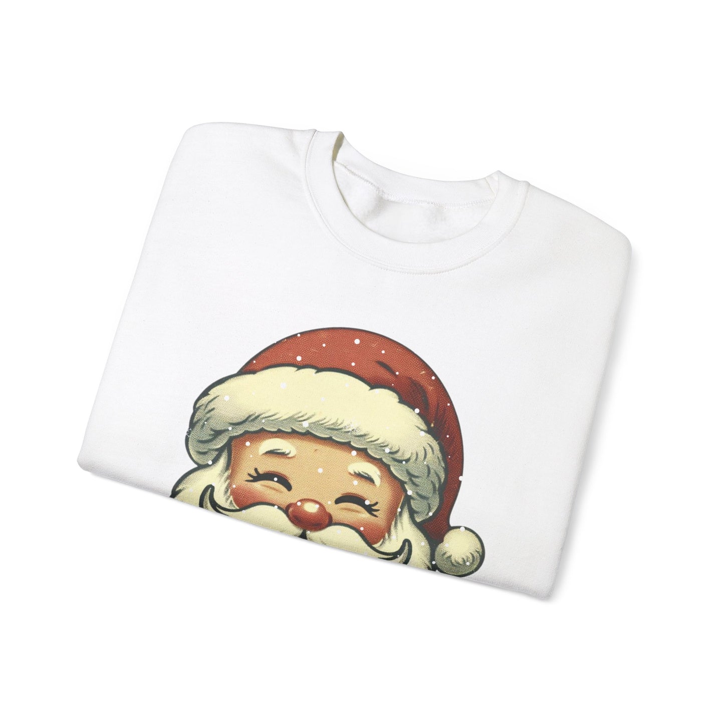 Vintage Santa Face Unisex Heavy Blend™ Crewneck Sweatshirt