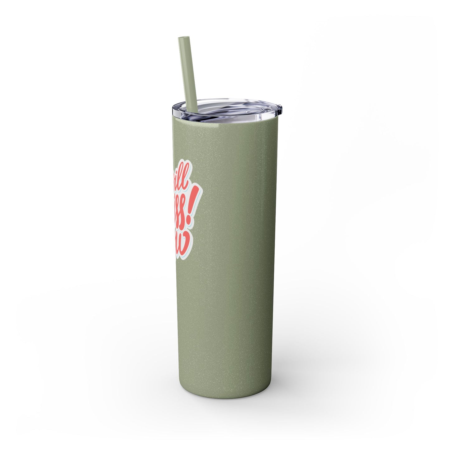 We Will Miss You Skinny Tumbler with Straw - 20oz Travel Mug for Farewell Gifts