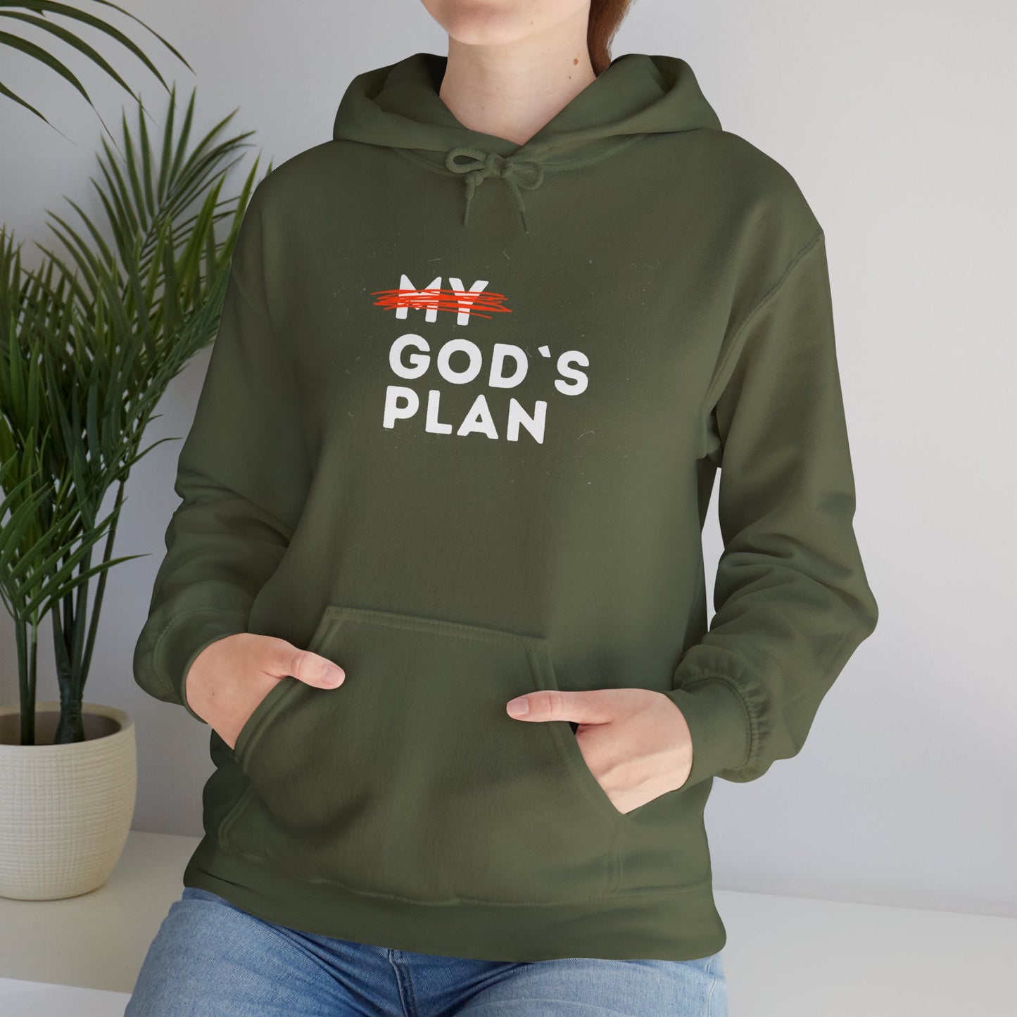 Gods Plan Inspirational Hooded Sweatshirt - "My Plan" Design