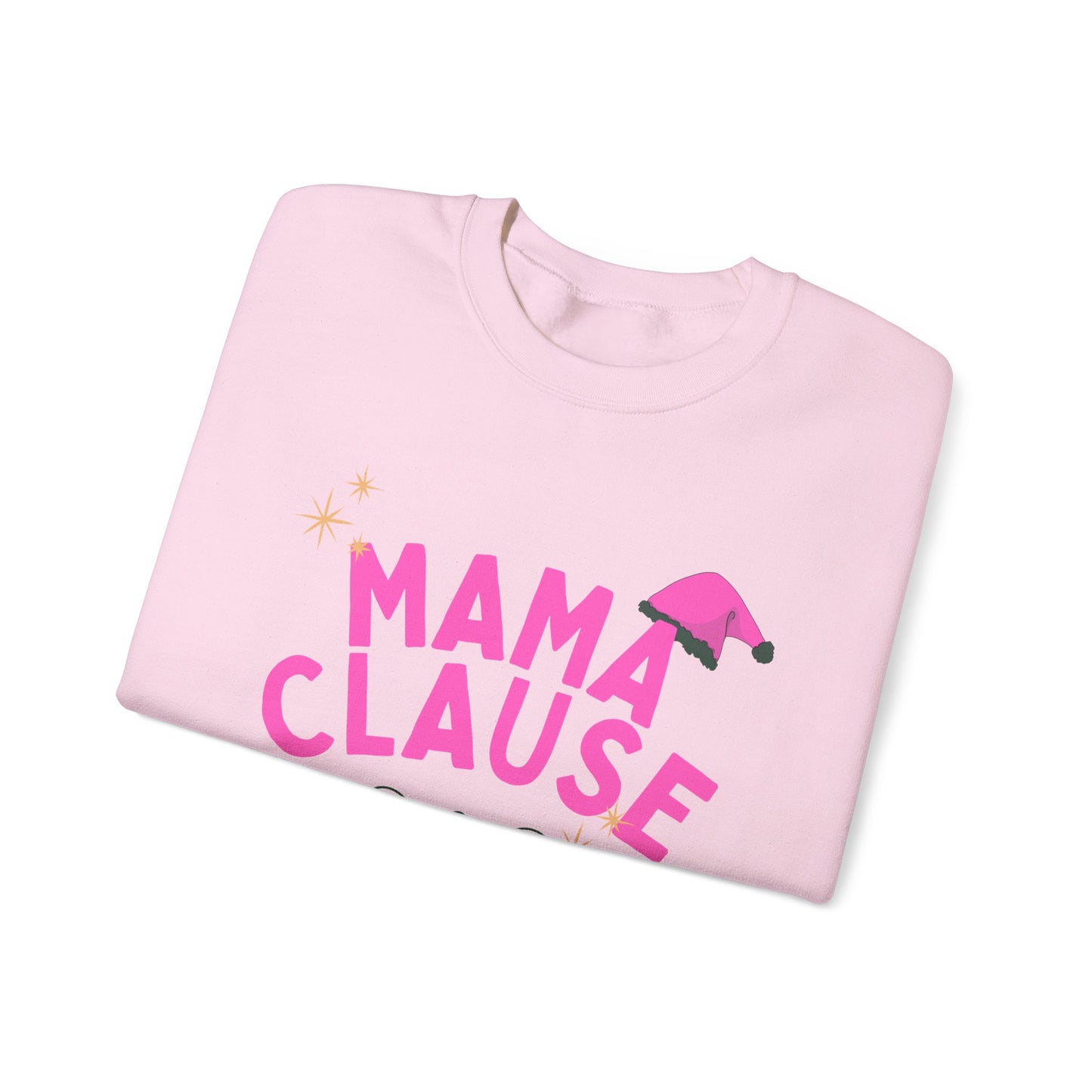 Mama Clause Merry & Bright Unisex Crewneck Sweatshirt