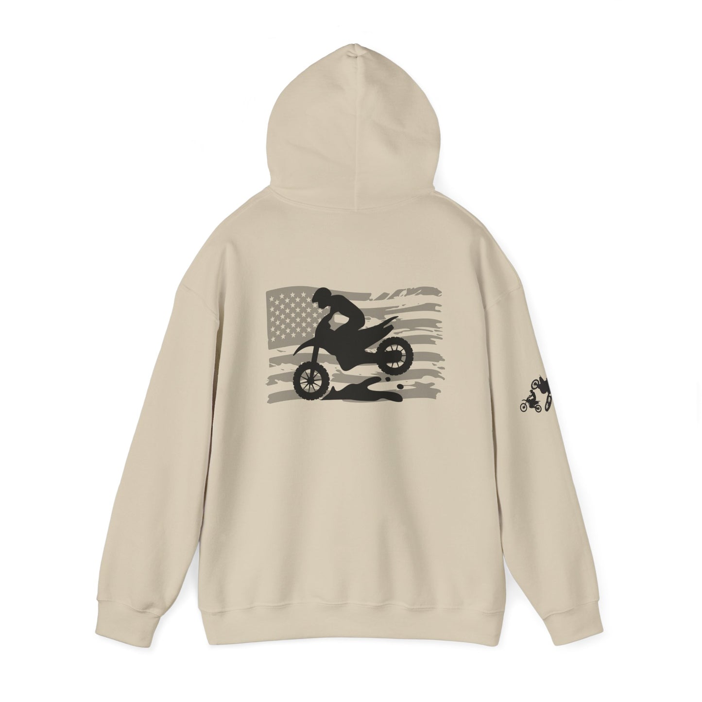 Race Dad Unisex Heavy Blend™ Hoodie - Perfect Gift for Motorbike Enthusiasts