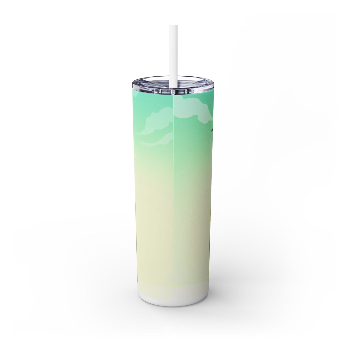 Farm-Inspired 20oz Skinny Tumbler with Straw - Eco-Friendly Travel Mug