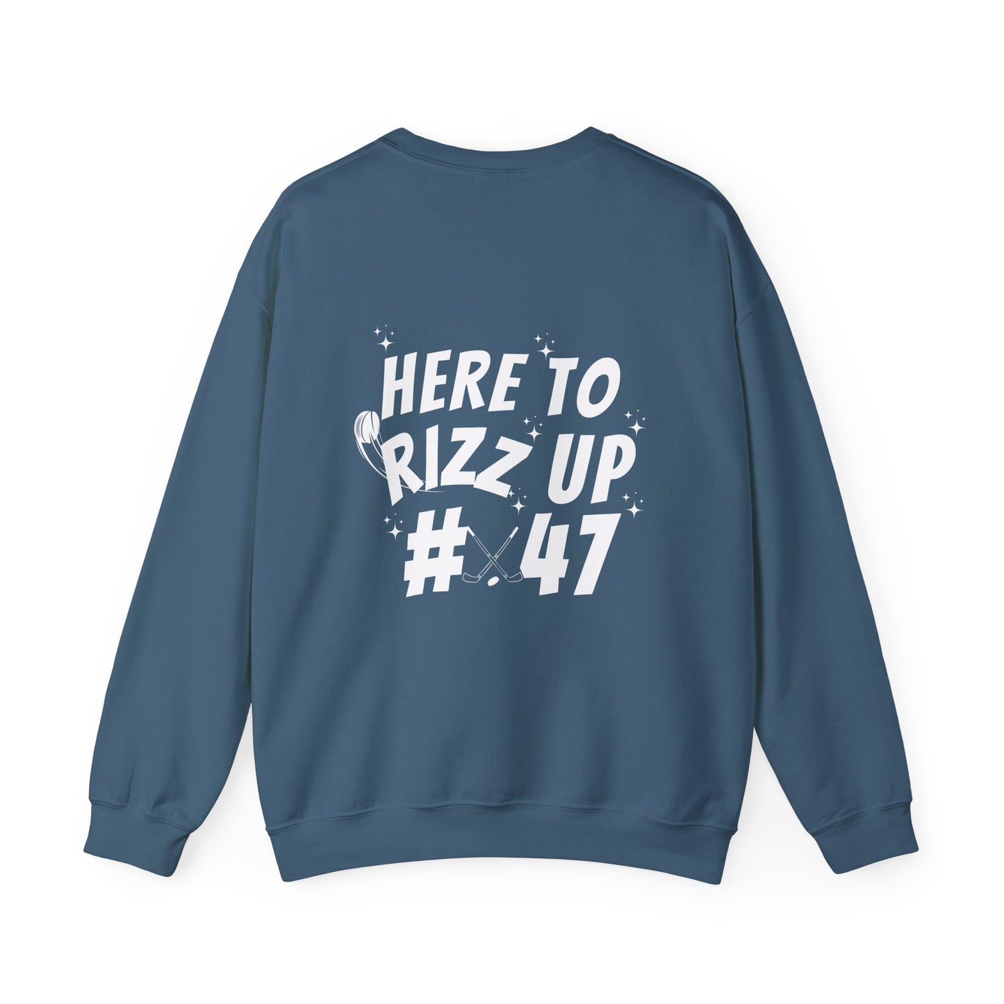*** CUSTOM*** Unisex Heavy Blend™ Crewneck Sweatshirt - Hockey Rizz Up #47 Hockey Design