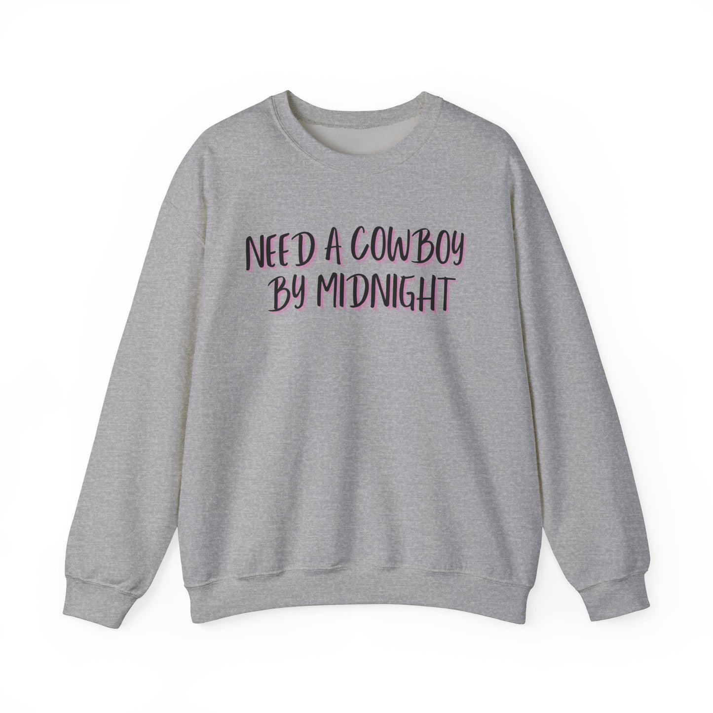 New Years Need a Cowboy by Midnight Unisex Crewneck Sweatshirt - Cozy Casual Wear