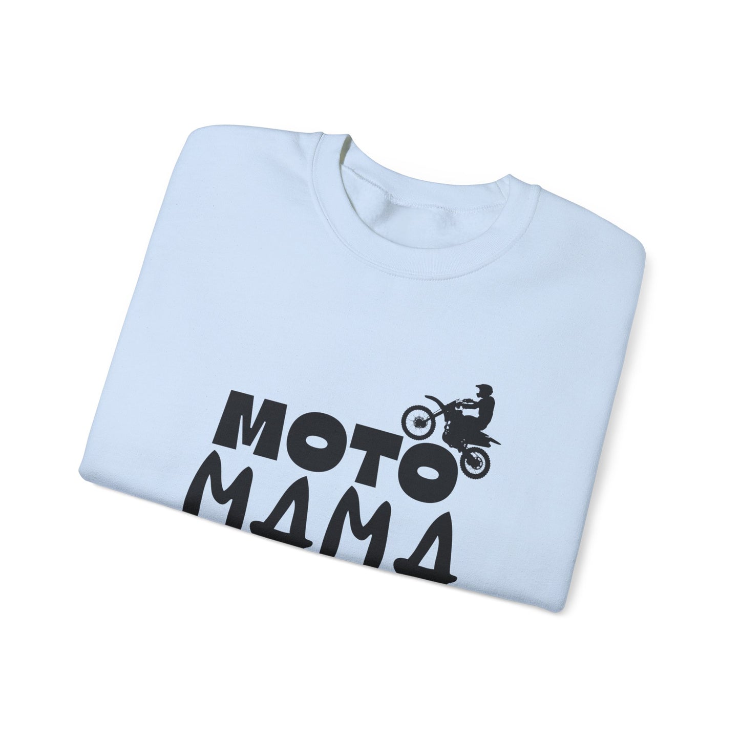 Moto Mama Unisex Heavy Blend™ Crewneck Sweatshirt - Perfect for Bikers & Moms