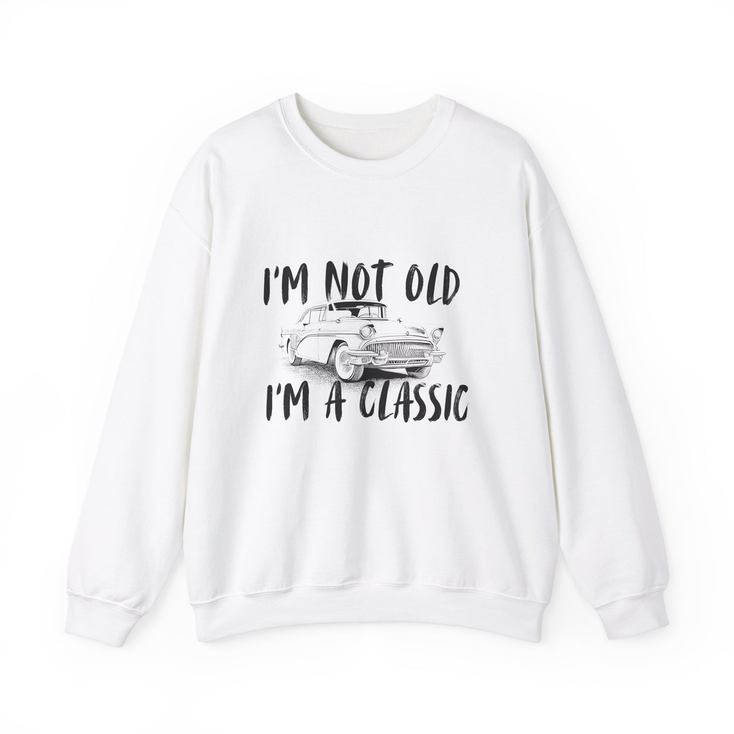 Classic Vibes Unisex Crewneck Sweatshirt - 'I'm Not Old, I'm a Classic'