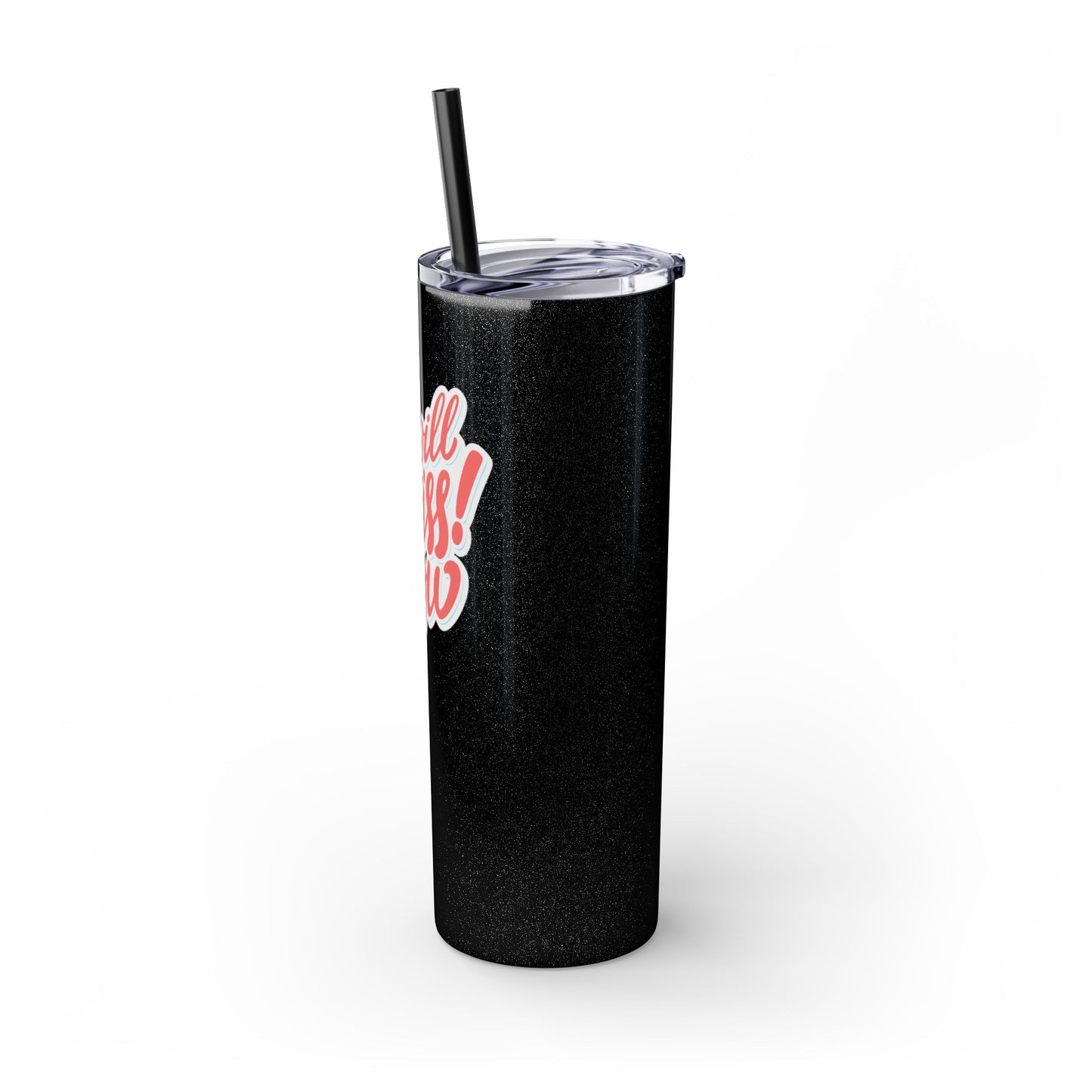 We Will Miss You Skinny Tumbler with Straw - 20oz Travel Mug for Farewell Gifts