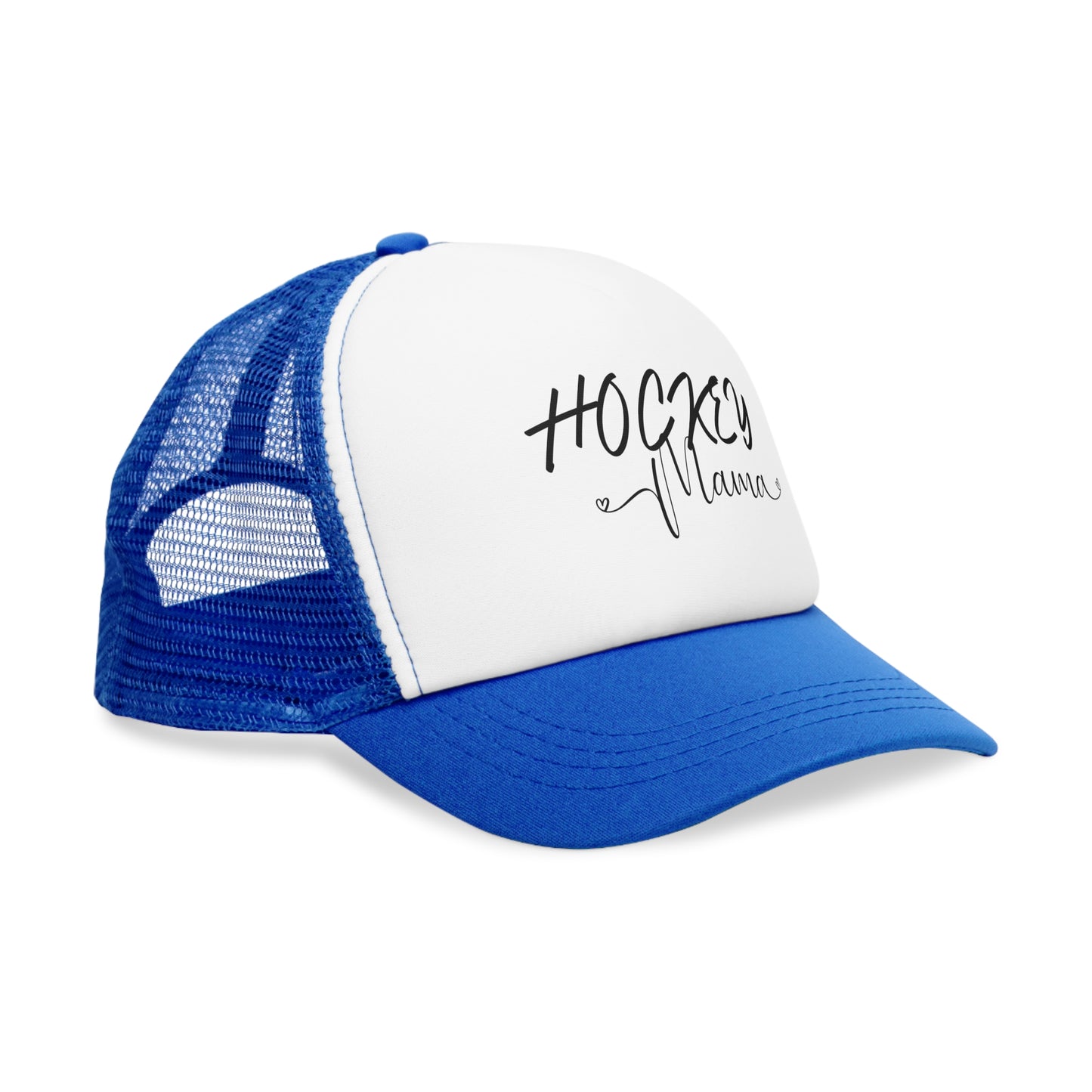 Hockey Mama Mesh Cap - Sporty Trucker Hat for Hockey Moms