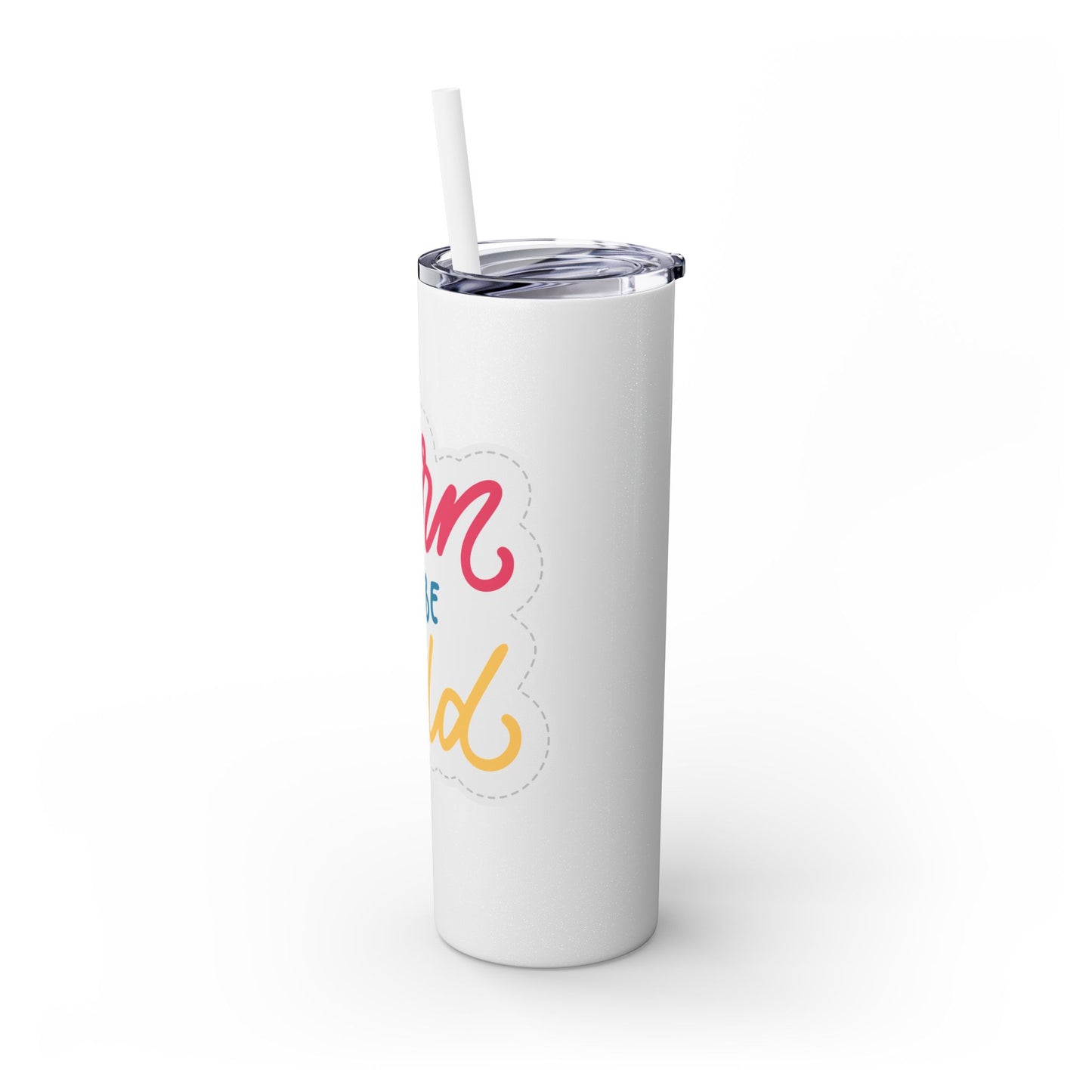 Born to be Wild 20oz Skinny Tumbler with Straw - Fun and Stylish Drinkware