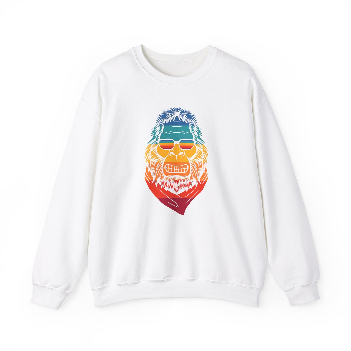 Chill Vibes Sunglass Gorilla Print Unisex Crewneck Sweatshirt