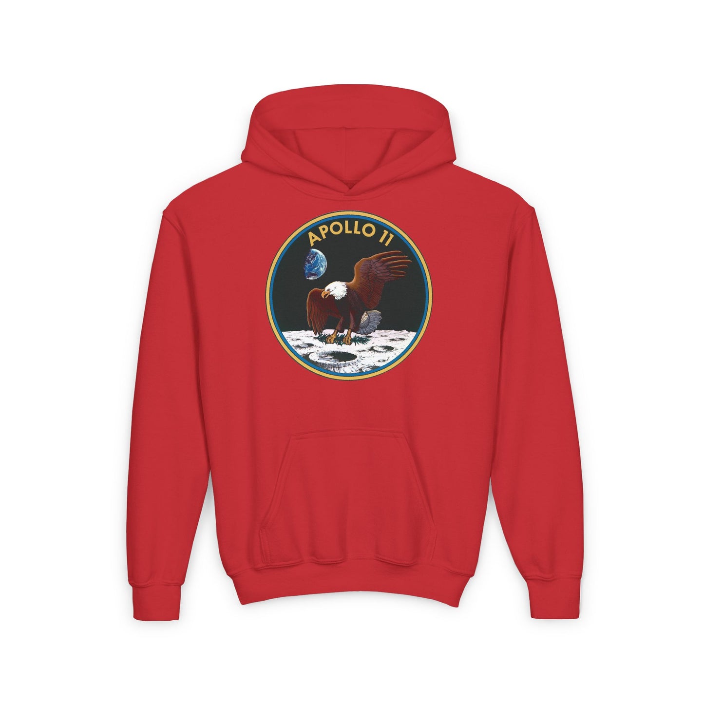 Apollo II Eagle Youth Hoodie - Space Exploration Design