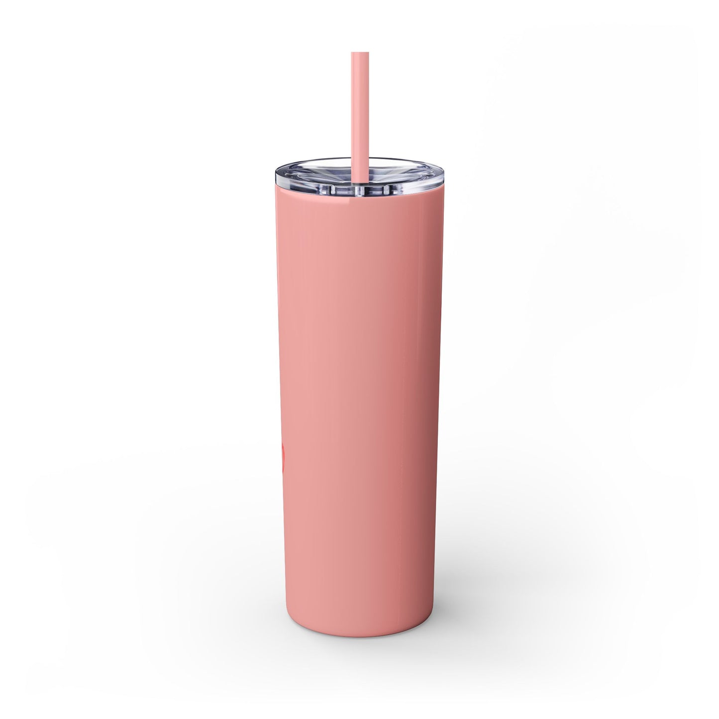 Heartfelt Love Skinny Tumbler with Straw - 20oz - Perfect Gift for Couples & Valentine's Day