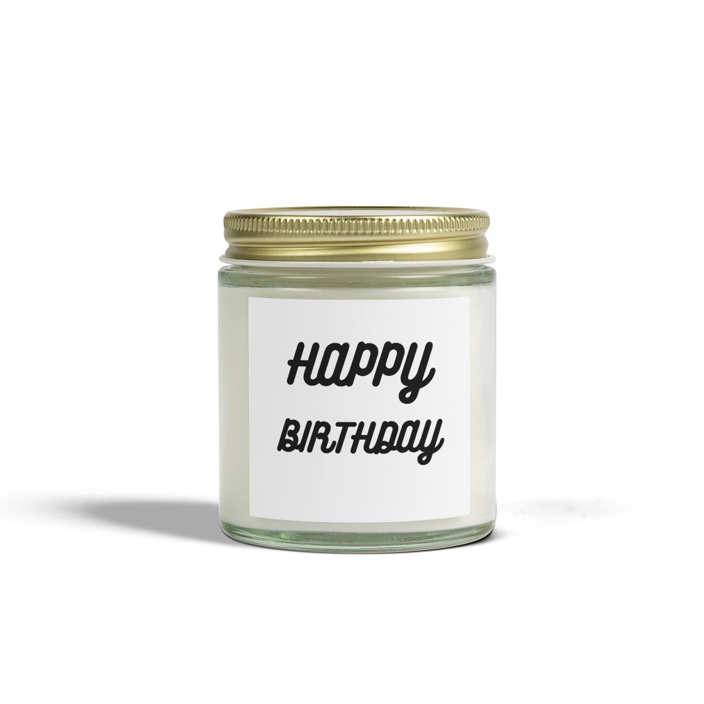 Happy Birthday Scented Candle - Coconut Apricot Wax (4oz, 9oz)