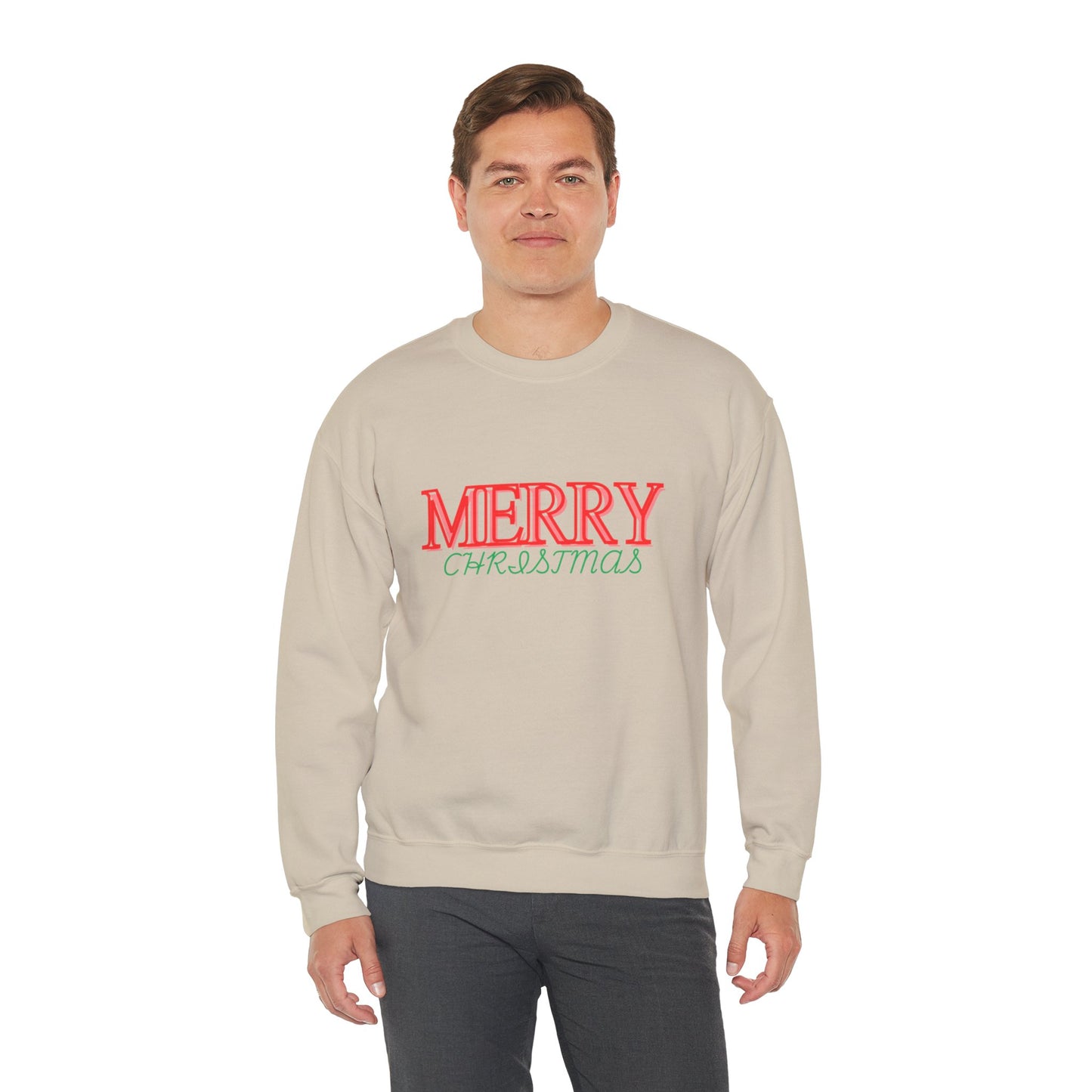 Merry Christmas Sweatshirt - Unisex Heavy Blend™ Crewneck for Festive Comfort